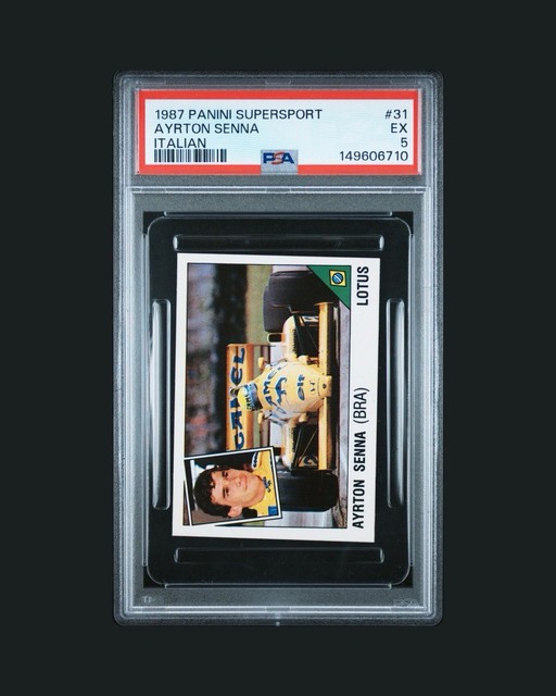 1987 Panini Supersport - Ayrton Senna - PSA 5