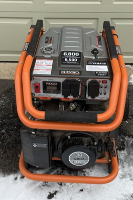 #ad RIDGID 6800 Portable AC Generator Manual Electric Start amazing 19 total hours $475.00