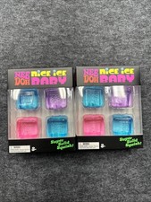 2 X Schylling NEEDOH NICE ICE BABY 4-Pack Mini Nice Cubes NEW AUTHENTIC
