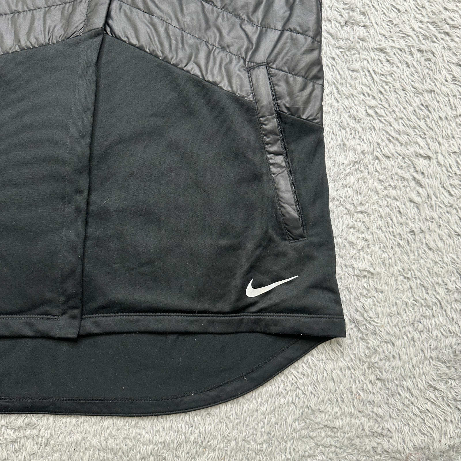 Nike Running Vest Womens L Black Thermore Lightweight Insulated image 8
