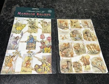 Vintage Mamelok Reliefs Embossed & Die Cut x2 Ref FC1