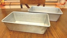2 Vintage VIKO Baking Pans "9.5 X 5.5" Aluminum Made in USA