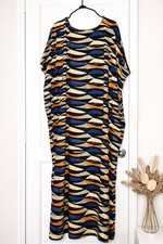 African Boubou Kaftan Maxi Ankara Dashiki Loose Fit One Size Dress