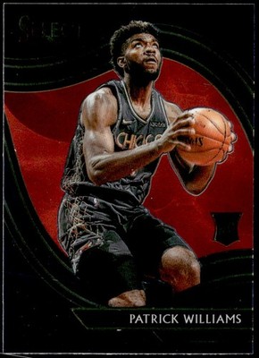 2020-21 Panini Select #297 Patrick Williams Blue Courtside Rookie E1