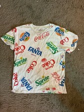 Vintage Have A Coke and A Smile Men?s Graphic Tee Size Medium White