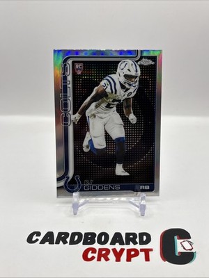 2025 Topps Chrome Lightboard Logo Variation DJ Giddens Colts #390 SSP RC