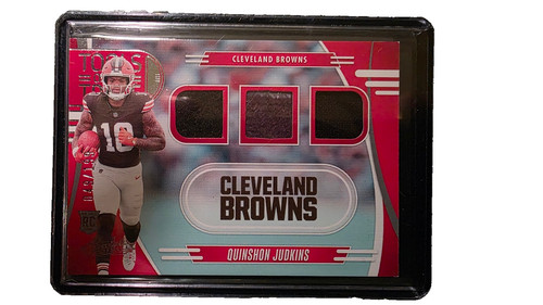 2025 Panini Absolute - Tools of the Trade Triple Quinshon Judkins #TTT-QJU /199