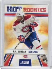 2010-11 PANINI SCORE HOT ROOKIES ROOKIE RC #519 MONTREAL CANADIENS - P.K. SUBBAN