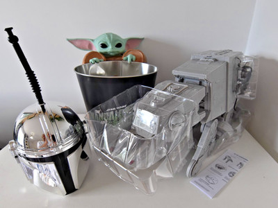 Star Wars Mandalorian SET-AT-AT Eimer, Mandaloraian Cup & Grogu Popcorn Bucket