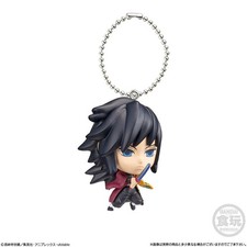 E1091 Giyu Tomioka Demon Slayer Mini Figure Keychain Bandai Kimetsu No Yaiba D6