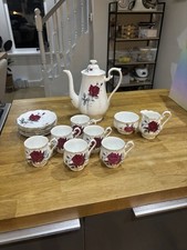 Vintage 15 Piece Coffee Set - Royal Albert Sweet Romance Bone China