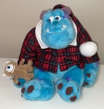 "Camisa de pijama a cuadros de felpa Holiday Morning Sully de 12"" en Monsters Inc" de Disney Store