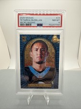 2025 Panini Mosaic Micro Mosaic Tetairoa McMillan RC Case Hit Rookie #23 PSA 8