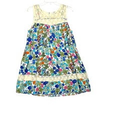 Umgee Babydoll Lace Women’s Sleeveless Floral Tunic Top Dress Size Small