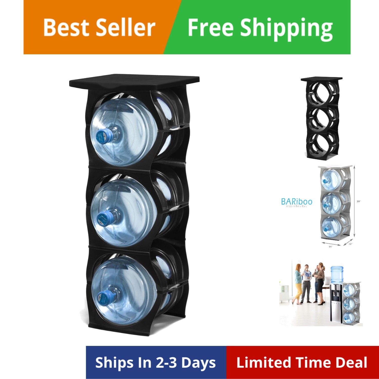 Storage Rack Best Water Jugs 5 Gallon Organizer. Jug H...