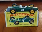 Matchbox Lesney #19 Lotus Racing Car New Model Original E Box NM/Mint