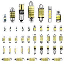 42 Pieces Car LED Dome Interior Light Kits, 28mm/31mm/36mm/41mm/BA9S/T5/T10