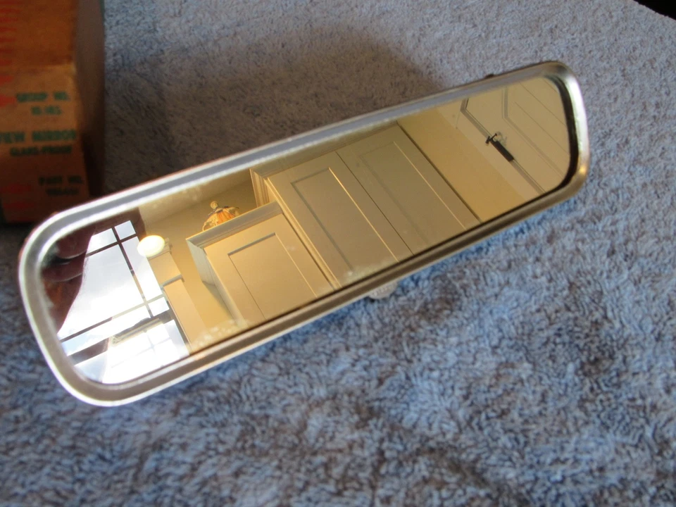 GM NOS Chevrolet Inside Glare-Proof Mirror 1953-1954-1955 Bel-Air 55-1959 Pickup - Image 3 of 4