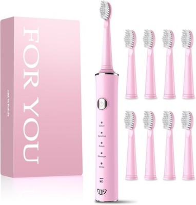 JTF Sonic Electric Toothbrush for Adults and Kids: 5 Modes for Sensitive Teet...