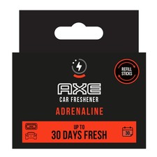 3x AXE ADRENALINE Nachfüllpackung für Auto Lufterfrischer Vent Air Aluminium-Cli