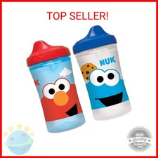 NUK Sesame Street Hard Spout Cup, 10 Oz, 2 Pack   BPA Free, Spill Proof Sippy Cu