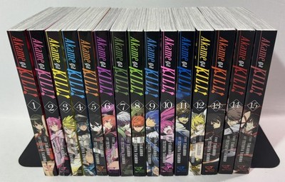 Akame Ga Kill Full Set Volumes 1-15 English Manga Yen Press Authentic Complete