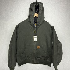 Carhartt Sandstone Active Jacket Quilt Lined Mens 2XL J130 MOS Moss Green NWT