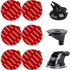 Dashboard Pad Mounting Disk Sticky Adhesive Replacement Kit, 6Pcs 2.1" 53Mm Ci