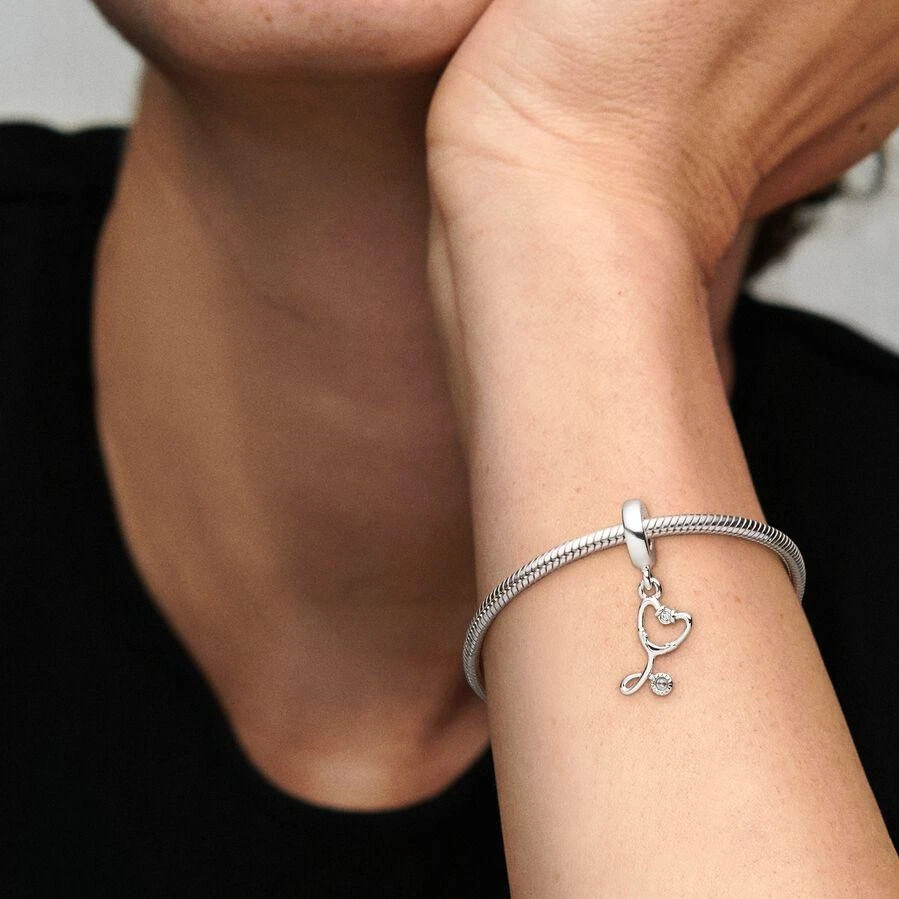 Pandora Stethoskop Herz Charm-Anhänger 799072C01 Anhänger - Bild 4 von 4