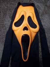 Ghost Face Mask Pre 2010 EU Orange Fluorescent Scream 3 Easter Unlimited Vintage