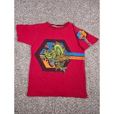 Vintage JNCO Jeans Red Dragon Graphic T-Shirt Youth Small Made in USA
