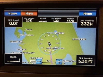 Garmin GPSMAP 720 (Head Unit/Cover/Knobs) Chartplotter Radar