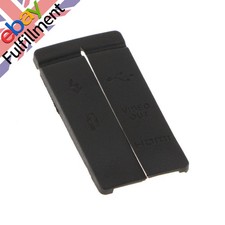USB HDMI AV Video Out MIC Rubber Door Cover For Canon 50D Black Camera E