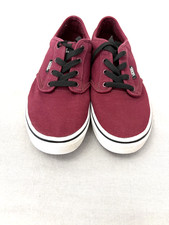 Vans Youth Size 6 Burgundy Canvas Skate Shoes...