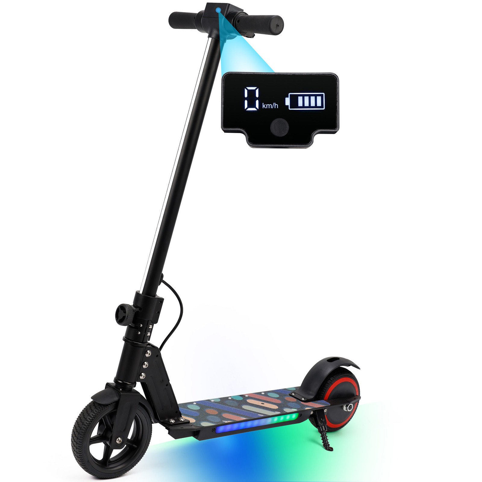 150W Electric Scooter for Kids Ages 8+ Outdoor Commuter black