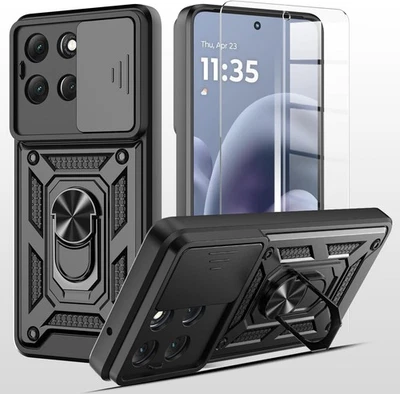 LONFEID Kameraschutz Hülle für Motorola Moto G86 G56 G85 G75 G55 G35 G15 G05 Magnetische