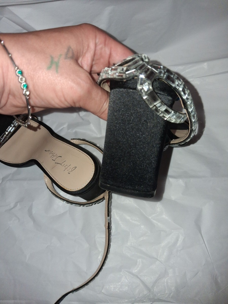 Betsey Johnson SB-Scott Rhinestone Block Heel Sandals View 4