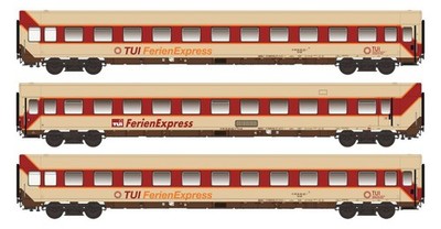 LS Models 96031DC, 3tlg. Set Liegewagen, TUI Ferienexpress, Neu & OVP, H0