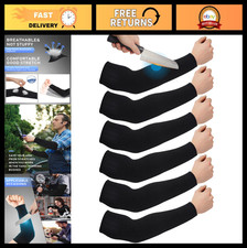 Cut Resistant Arm Sleeves Level 5 - 3 Pairs Protective Forearm Guards for Weldin