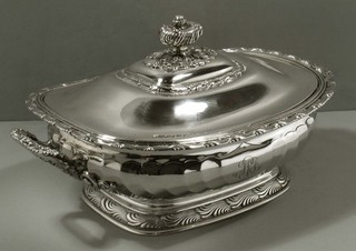 Tiffany Sterling Silver Entree Dish c1895 WAVE EDGE