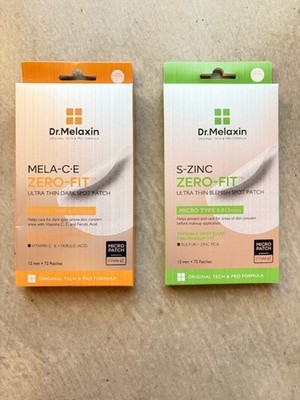 Dr Melaxin Zero-Fit Spot Patch Duo Mela-C-E & S-Zinc 72 Each 144Patches EXP2029