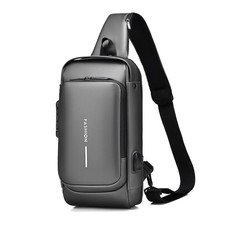 Anti-theft Sling Bag Business Men Bag Chest Crossbody bags with USB Charging ...