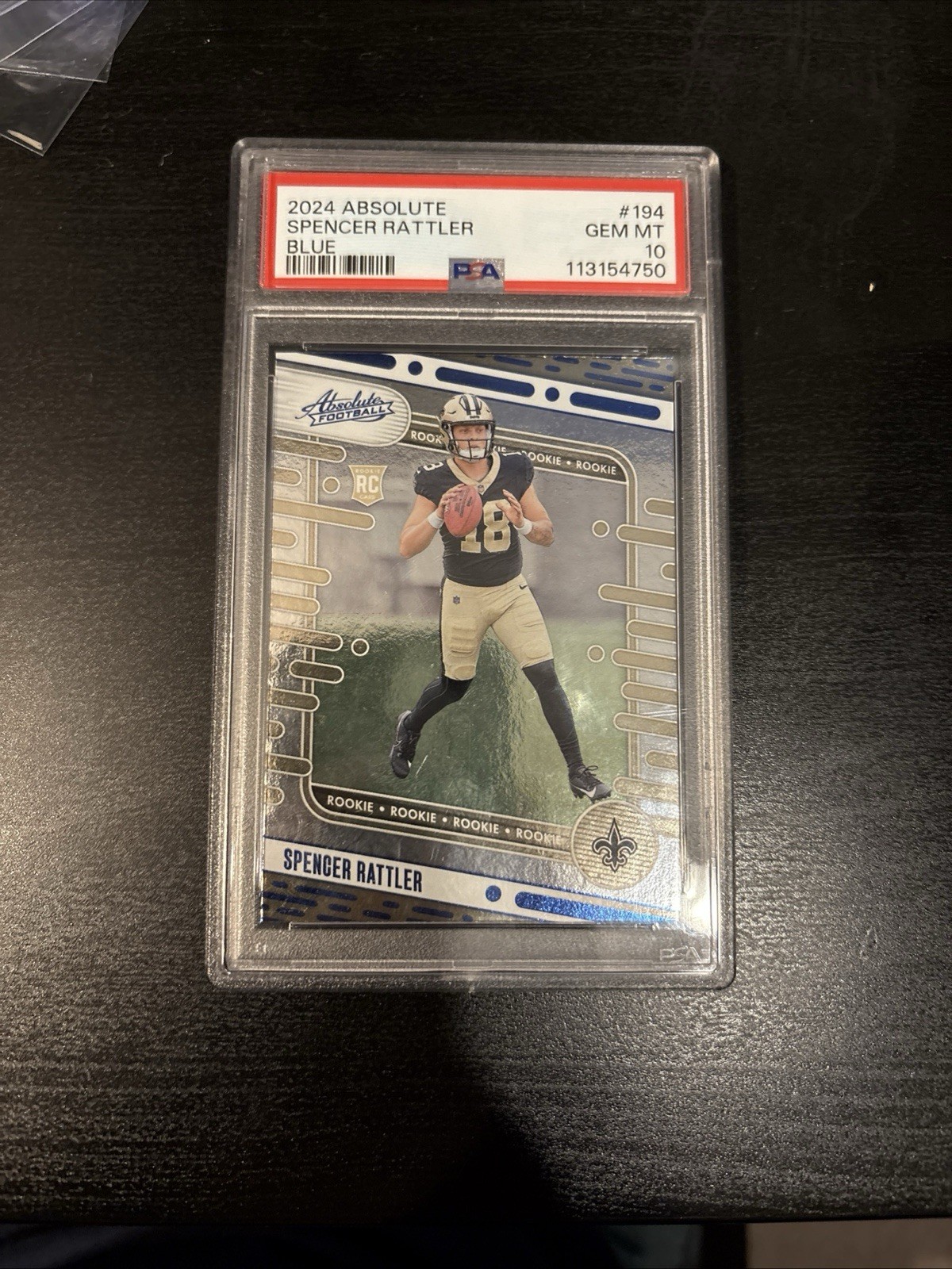 Spencer Rattler Panini Absolute #194 Blue