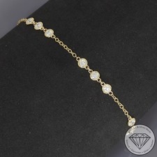 Wert 2950 € Brillant Armband (0,87 carat) 585 14 Karat Gelb Gold xxyy