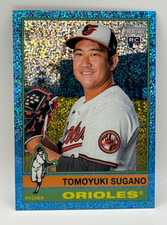 2025 Topps Heritage High Number Tomoyuki Sugano RC Light Blue Sparkle #611