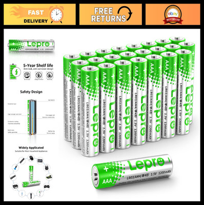 24 Pack AAA Batteries - Ultra Long-Lasting, Leak-Proof, Corrosion-Resistant Alka