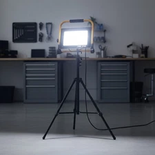Waterproof 7000 Lumen Work Light with Foldable Tripod for Outdoors