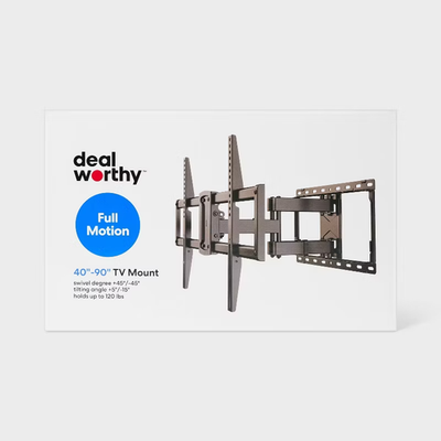 #ad Dealworthy Full Motion 40quot; 90quot; TV Mount Steel 120lb Capacity $38.99