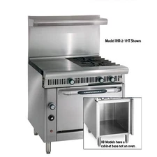 Imperial 36 in 2Burner Diamond Series Gas Range w/Hot Top and Cabinet
