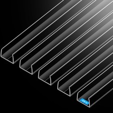 MONOID Cabinet Door Protector, Slip-On Plastic Edge Guard for Kitchen  Drawe...